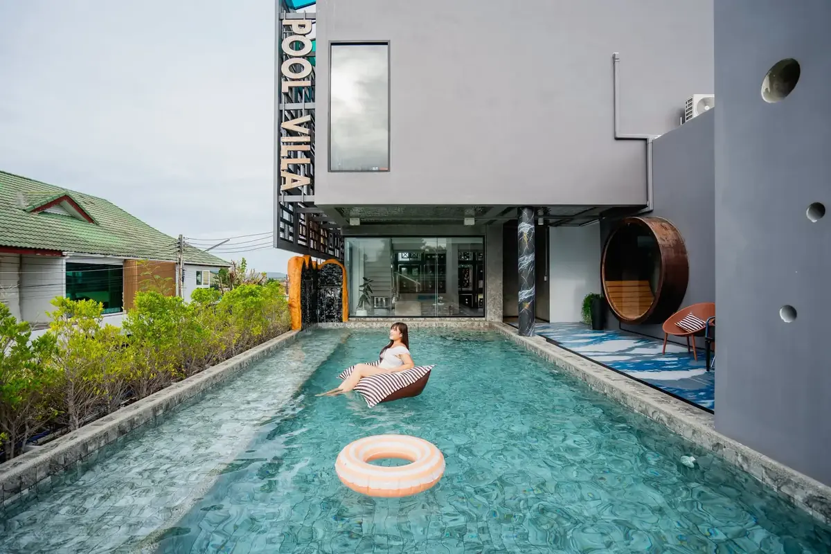 Main pool beside the villa